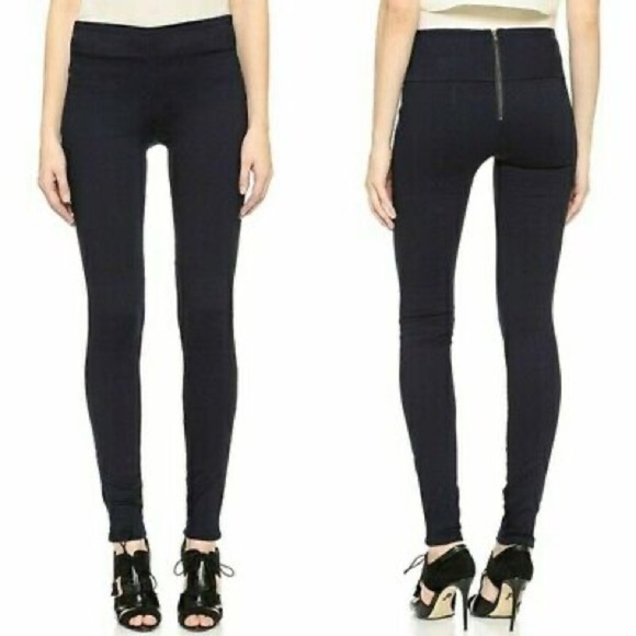 VERONICA BEARD Dark Indigo Blue Back-Zip Denim Leggings Skinny Pants Size 6 - Picture 6 of 6